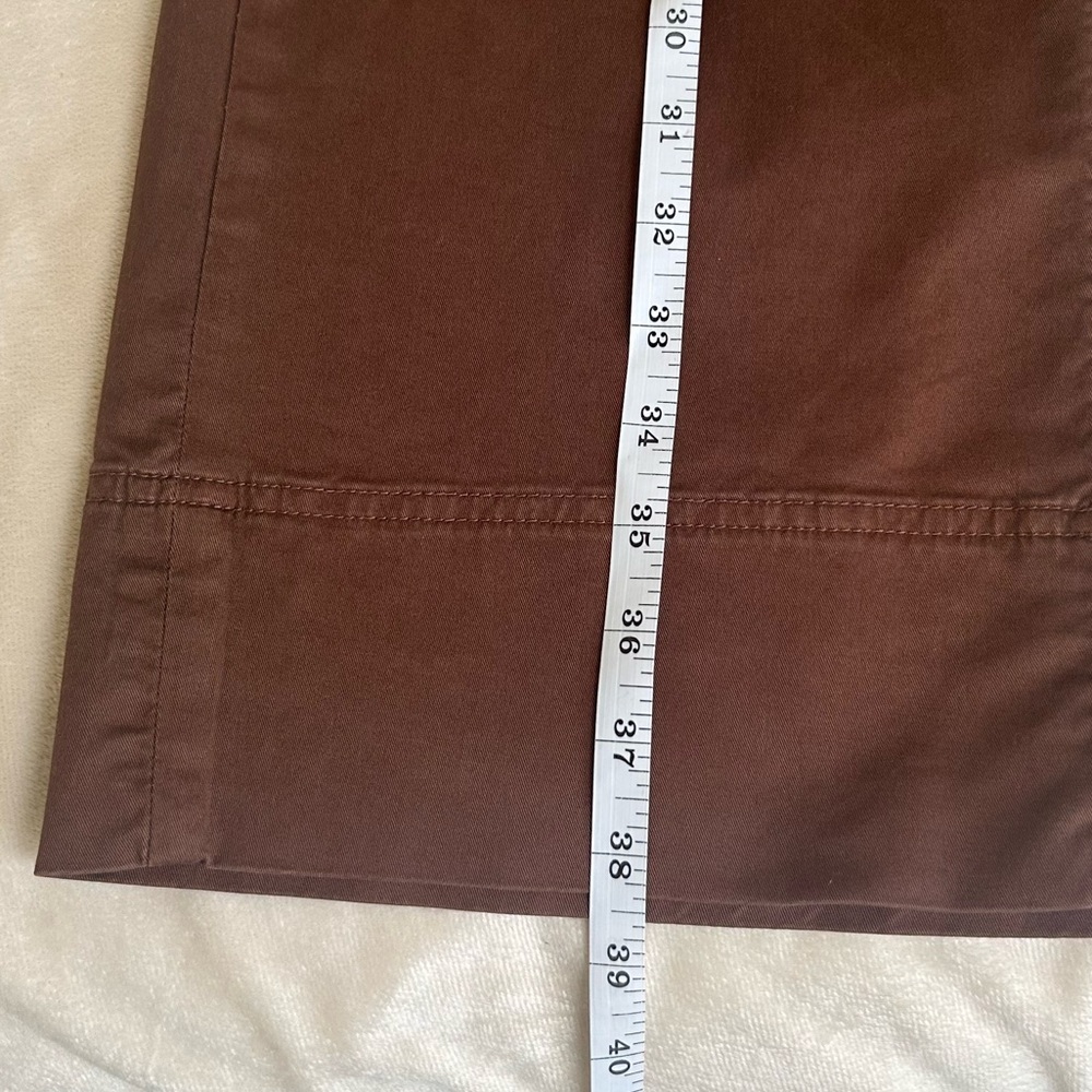 Everlane Tan Khaki Corporate Casual Lightweight Wide Leg Crop Pants women’s Sz 4 - Picture 13 of 16